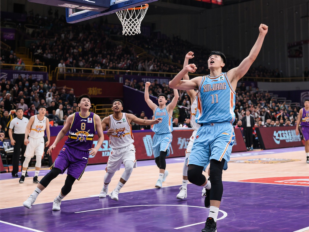 在篮球赛场上，总有一些瞬间能让观众热血沸